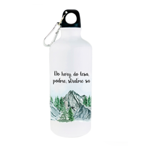 Turistická fľaša - Do hory, do lesa, poďme, straťme sa 600ml
