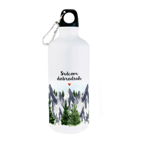 Turistická láhev - Srdcom dobrodruh 600ml