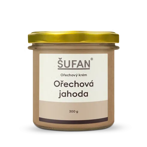 Ořechové máslo 100% - Ořechová jahoda, 300g