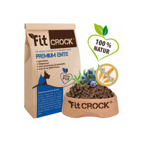 Granule Fit-Crock Premium - Kachní 200g, lisované za studena