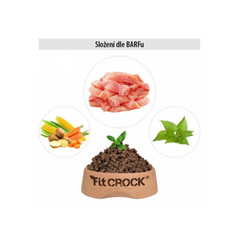 Granule Fit-Crock Premium - Kachní 200g, lisované za studena