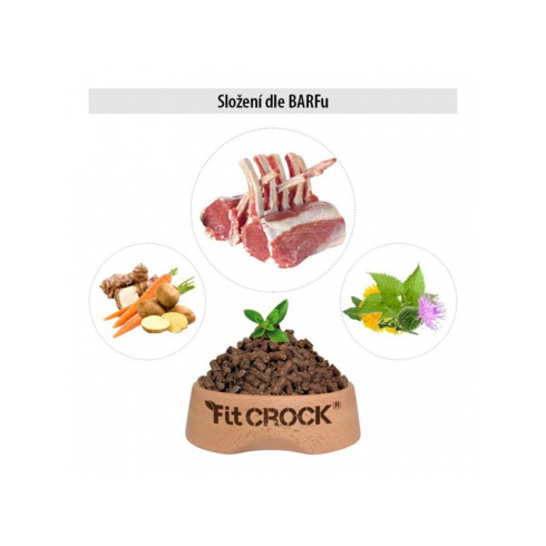 Granule Fit-Crock Sensitive Mini - Jahňacie 200g vzorka, lisované za studena