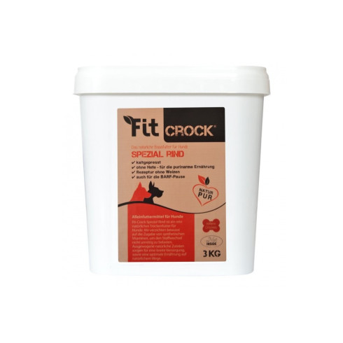 Granule Fit-Crock Special - Hovězí 3kg, lisované za studena