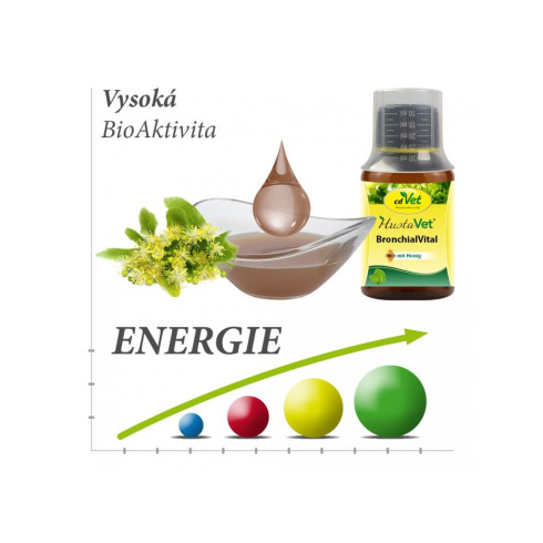 HustaVet Bronchial Vital Sirup, 100ml - pre psy a mačky 