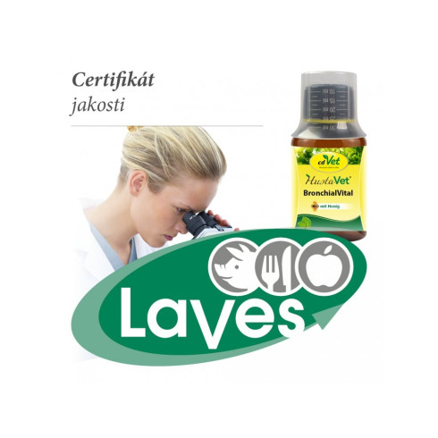 HustaVet Bronchial Vital Sirup, 250ml - pre psy a mačky 