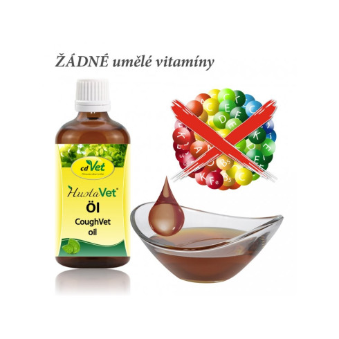 Olej proti kašli - Bronchial olej „HustaVet Öl“ 250ml, pro psy