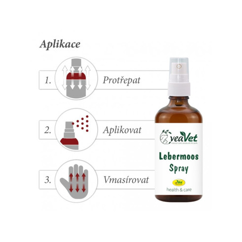 Sprej proti plesniam a roztočom - Lebermoos Spray 50ml, pre psy a mačky 