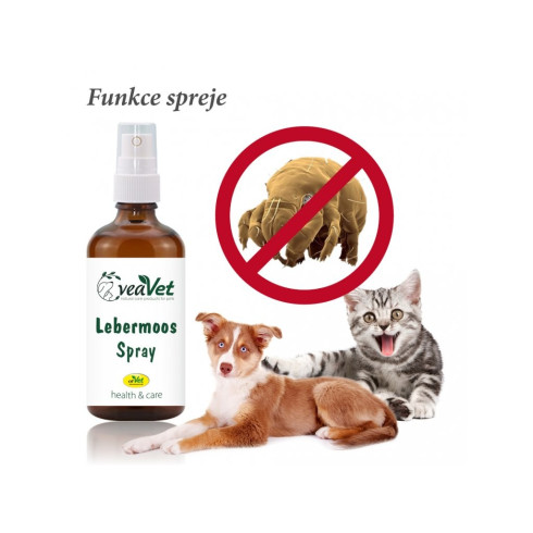 Sprej proti plesniam a roztočom - Lebermoos Spray 50ml, pre psy a mačky 