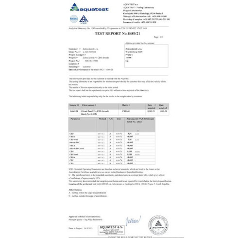 CBD Olej pre psov - 10ml, 5%