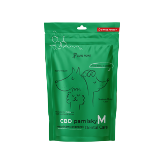 CBD Pamlsky - Dental Care 100g,  M - střední plemeno CBD Pamlsky - Dental Care 100g,  M - střední plemeno