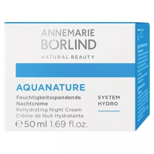 Hydratačný nočný krém - Aquanature 50ml, pre málo hydratovanú pleť