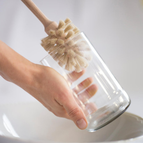 Kartáč na sklenice - Dřevěný