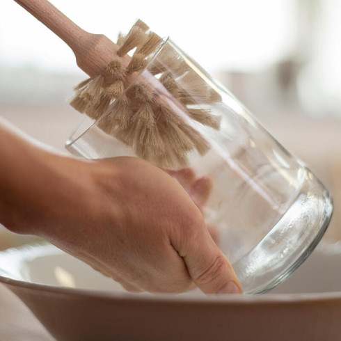 Kartáč na sklenice - Dřevěný