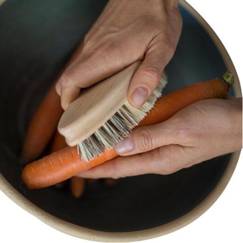 Kartáč na zeleninu - Dřevěný Kartáč na zeleninu - Dřevěný