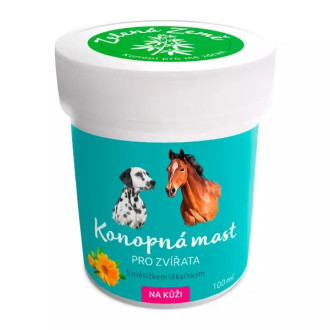 Konopná masť na kožu pre zvieratá - 100ml