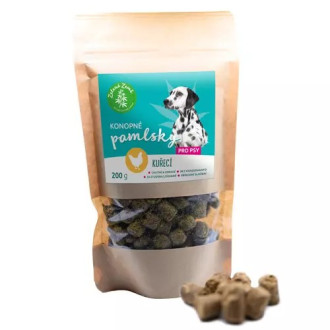Konopné pamlsky pro psy - Příchuť kuřecí, 200g