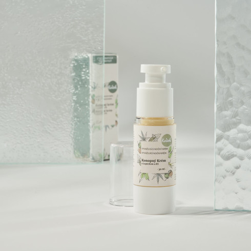 Konopný krém - Pro mastnou a problematickou pleť 30ml, noční