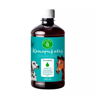 Konopný olej pro zvířata - 500ml