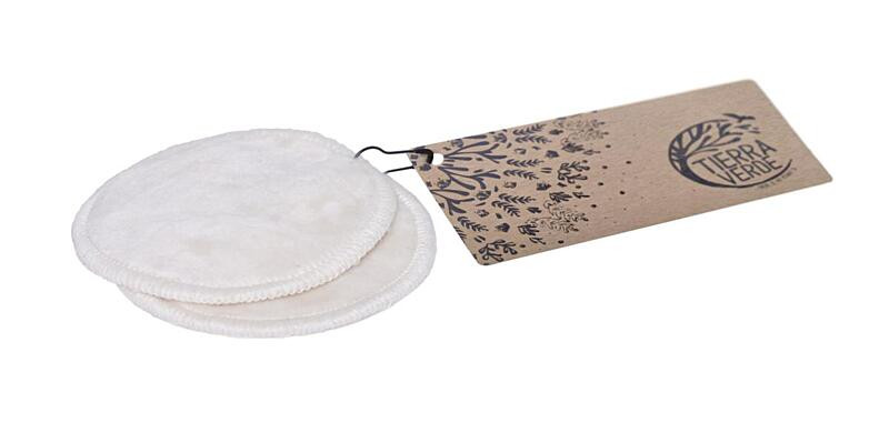 Kosmetický tampon z biobavlněného sametu s froté stranou – Malý (7cm), pratelný 2ks