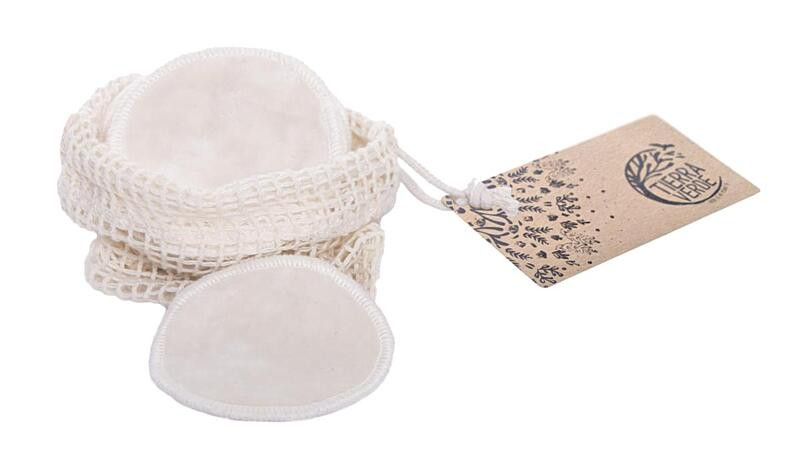 Kosmetický tampon z biobavlněného sametu s froté stranou – Malý (7cm), pratelný 2ks