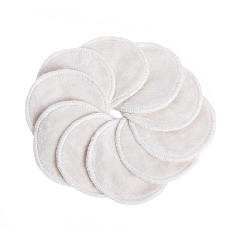 Kozmetický tampón z biobavlneného zamatu s froté stranou – Malý (7cm), prateľný 6ks