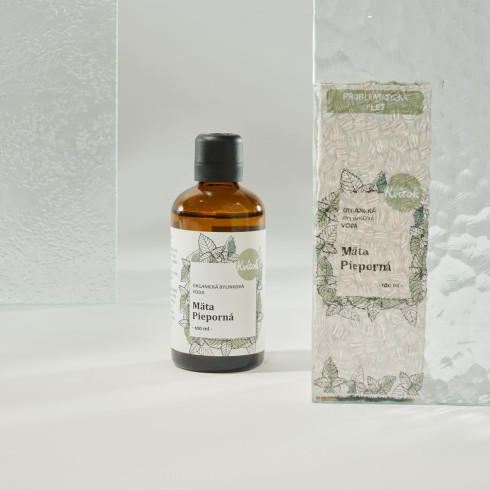 Organická bylinková voda - Mäta pieporná 100ml