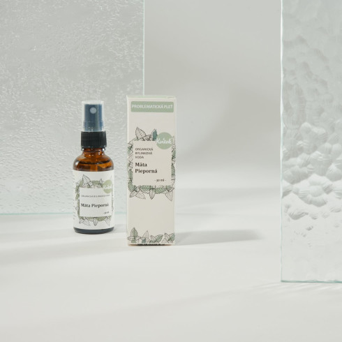 Organická bylinková voda - Mäta pieporná 30ml