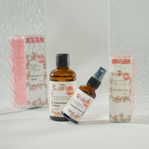 Organická kvetinová voda - Damašská ruža 100ml