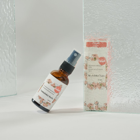 Organická kvetinová voda - Damašská ruža 30ml