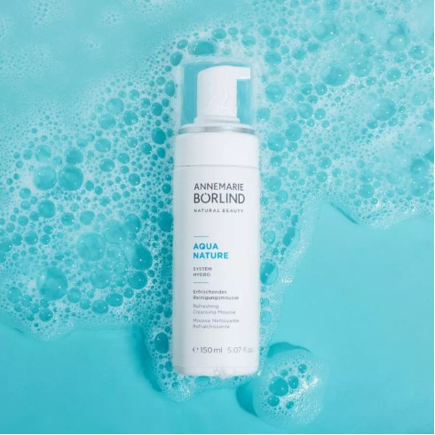 Osvěžující čistící pěna - Aquanature 150 ml, pro málo hydratovanou pleť