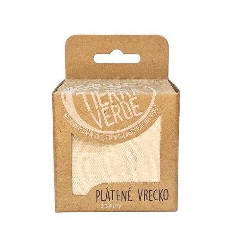 Plátěný sáček z biobavlny – Malý (30×20cm) gramáž: 75 g/m2