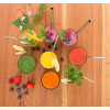 Sada nerezových slamiek s kefkou - 3 typy (rovné, zahnuté, široké na smoothie) 