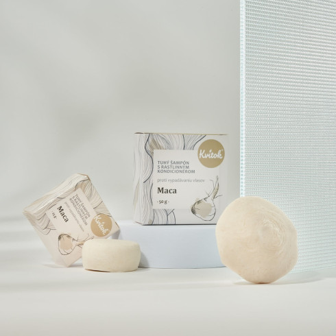 Tuhý šampón s kondicionérom - Maca 25g, proti vypadávaniu vlasov