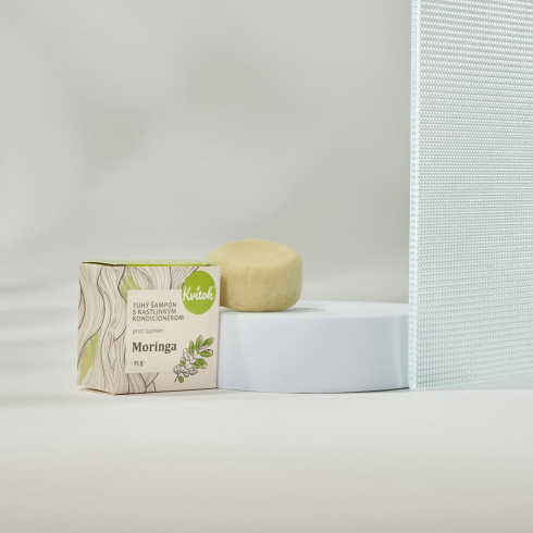 Tuhý šampón s kondicionérom - Moringa 50g, proti lupinám