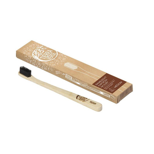 Zubná kefka stredná – Medium, bambus 1ks