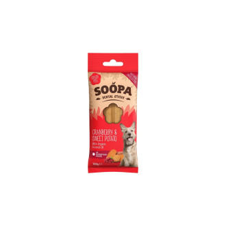 Dentálne tyčinky - Brusnice & sladké zemiaky, 100g Dentálne tyčinky - Brusnice & sladké zemiaky, 100g