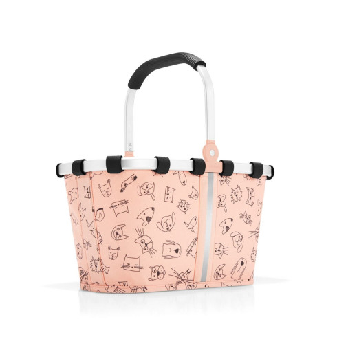 Dětský košík Carrybag XS kids cats and dogs rose