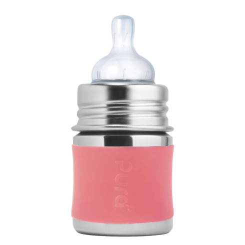 Nerezová kojenecká láhev - Rose 150ml
