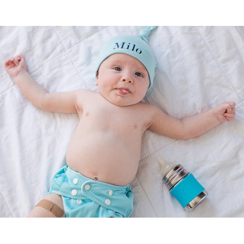 Pura  nerezová dojčenská fľaša - Moss 150ml