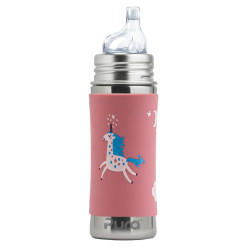 Pura  nerezová fľaša s náustkom - Unicorn 325ml