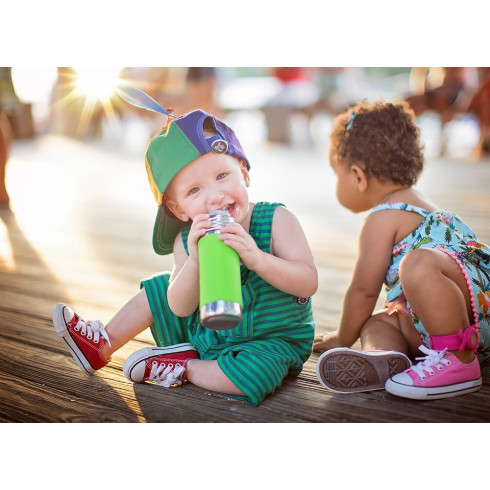 Pura  nerezová fľaša s náustkom - Unicorn 325ml