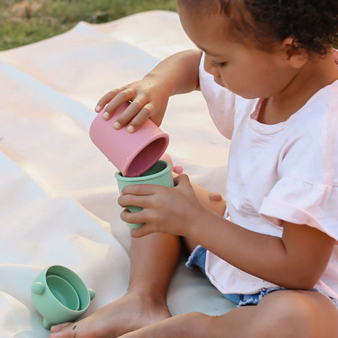 Sada tréningových silikónových pohárikov 150ml