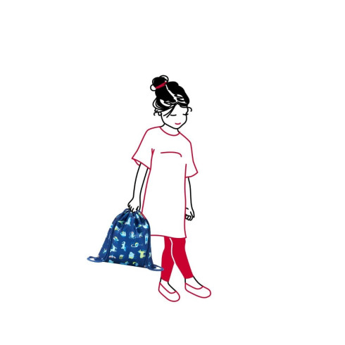 Vrecko na chrbát Mysac kids abc friends blue