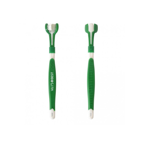 Zubná kefka pre psy a mačky - Trojhlavá